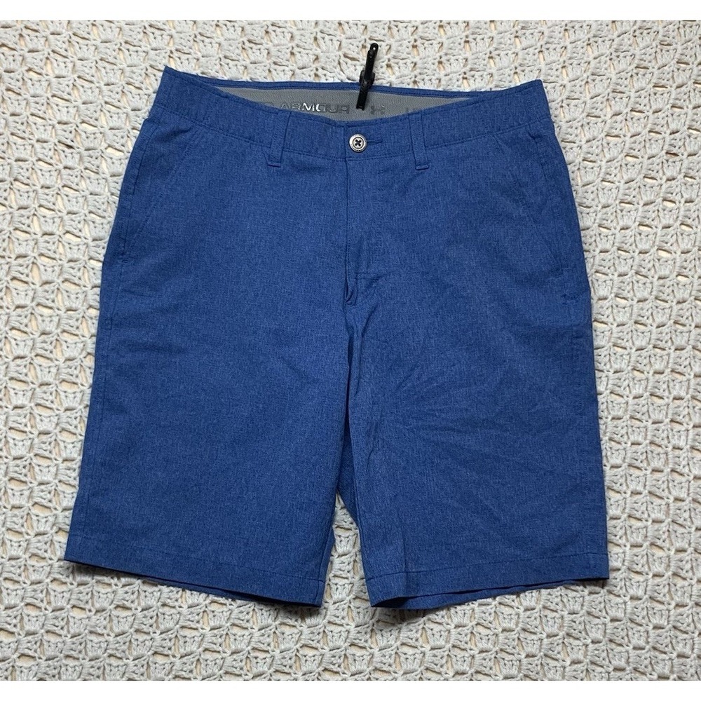 Under Armour Golf  Shorts Mens W32 L10 Blue‎ Lightweight 4-Pockets Activewear